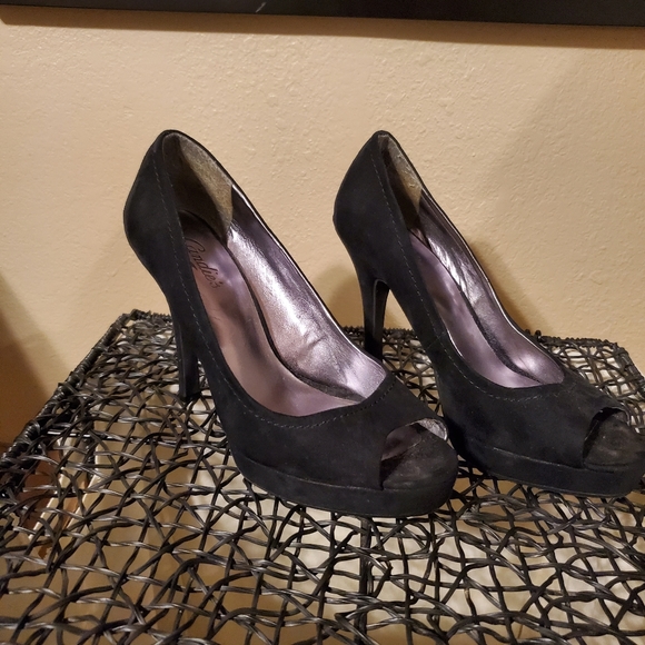 Suede Peep-toe heels - Picture 8 of 8